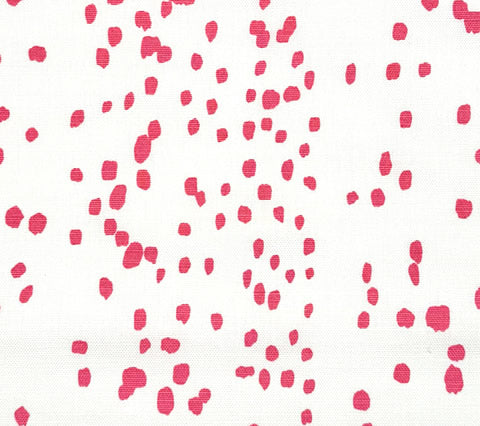 China Seas Fabric: Rio - Custom Fuchsia on White Belgian Linen / Cotton