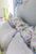 China Seas Fabric: Seto II - Custom French Blue on Tinted Belgian Linen / Cotton