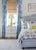 China Seas Fabric: Seto II - Custom French Blue on Tinted Belgian Linen / Cotton