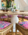 China Seas Fabric: Tropicana II - Custom Blues on White Suncloth (OUTDOOR)