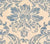 Quadrille Fabric: Victoria - China Blue on Tinted 100% Linen