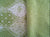 China Seas Fabric: New Balinese Star - Custom Green on White 100% Linen