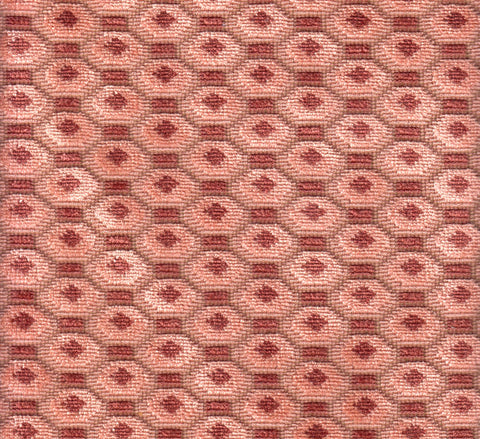 Quadrille Woven Fabric: La Coupole - Vieux Rose; 100% Viscose, Imported from Belgium