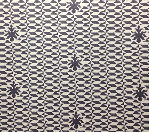 Quadrille Fabric: Carlo II - Custom Steel Gray on Trevira (Commercial Quality)