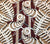 Alan Campbell Fabric: Ferns - Custom Rust / Brown / Tan on Tinted Belgian Linen / Cotton