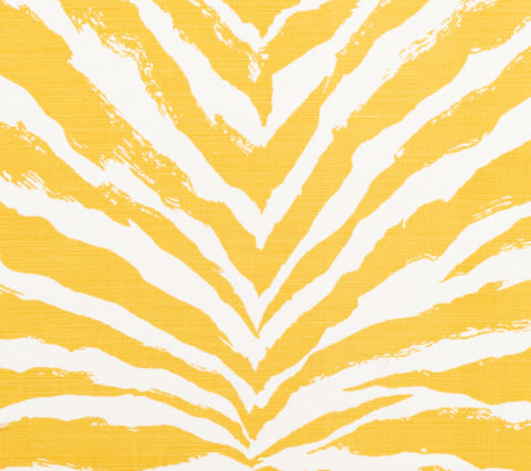 China Seas Fabric: Nairobi - Custom Inca Gold on White Belgian Linen / Cotton