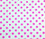 China Seas Fabric Hampton Custom Fuchsia small polka dots on White Belgian Linen Cotton
