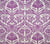 Quadrille Fabric: Corinthe Damask - Custom Purple on Lilac 100% Belgian Linen