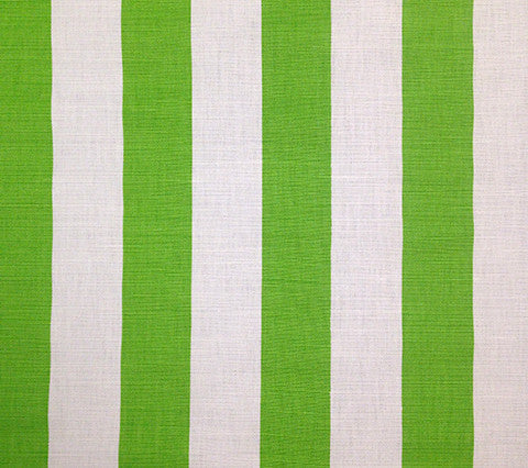 China Seas Fabric: Sand Bar Stripe - Custom Jungle Green on Tinted Belgian Linen / Cotton