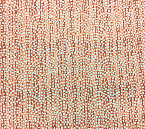 Alan Campbell Wallpaper: Mojave - Custom Burnt Orange on Almost White Paper