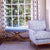 China Seas Fabric: Bangalore Paisley - Navy on Off White Suncloth (OUTDOOR)
