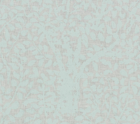 China Seas Fabric: Arbre de Matisse - Custom Window Pane on White 100% Linen