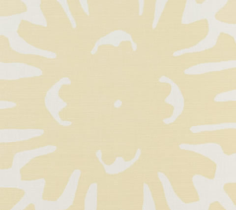 China Seas Fabric: Sigourney - Custom Pale Taupe on White Belgian Linen / Cotton