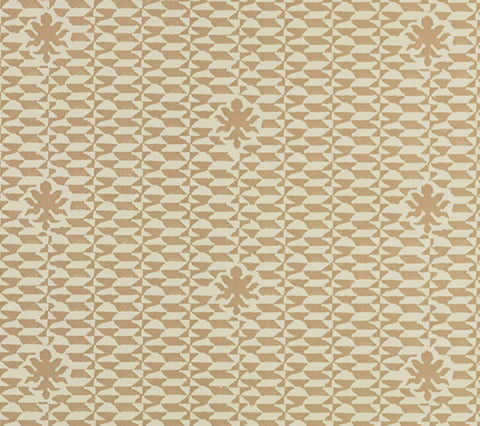 Quadrille Fabric: Carlo II - Custom Pumice on Cream Suncloth (OUTDOOR)