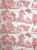 Quadrille Wallpaper: Les Enfants Engraving - Custom Watermelon on White Paper (5 yard minimum)