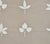 Quadrille Fabric: Botanica - White Embroidered on Gray Cotton