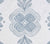 Quadrille Fabrics- Folkstone Embroidery - Ice Blue on White Linen