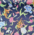 China Seas Fabric: Batavia - Multi Blue on 100% Cotton / Sateen (FROM HEBERLEIN IN SWITZERLAND)