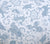 China Seas Fabric: Indramayu - Custom Bali Blue on White Belgian Linen / Cotton