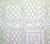 China Seas Fabric: Trellis Outline - Custom Green on Tinted 100% Linen