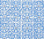 China Seas Fabric: Nitik II - Custom Blue / Flores Blue on White Belgian Linen / Cotton