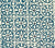 China Seas Fabric: Nitik II - Custom Flores Blue on Tinted Linen / Cotton