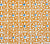 China Seas Fabric: Nitik II - Custom Apricot / Bali Blue on White Suncloth (OUTDOOR)
