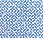 China Seas Wallpaper: Edo II - Custom Sailor's Sea Blue geometric print on White Paper