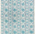 Quadrille Fabric: Palampore Stripe - Custom Multi Blues on Cream 100% Linen