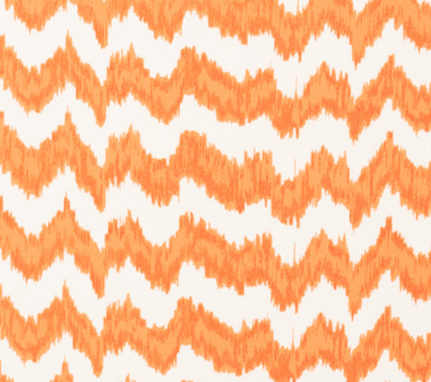 Quadrille Fabric: Jolo - Custom Orange on Tinted Trevira