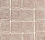 China Seas Fabric: Ziggurat - Custom Brown on Tinted Belgian Linen / Cotton