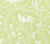 China Seas Fabric: Cirebon Reverse - Custom Grass Green on White 100% Linen