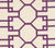 Quadrille Fabric: Brighton - Custom Purple on Tinted Belgian Linen / Cotton