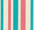 China Seas Fabric: Carnival Stripe - Custom Turquoise / Pink on Tinted 100% Linen