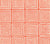 China Seas Fabric: Ziggurat Reverse - Custom New Shrimp on Tinted Belgian Linen / Cotton