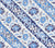 China Seas Fabric: Lim Diagonal - Custom French Blue / Navy on White 100% Cotton Sateen