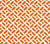 China Seas Fabric: Edo - Custom Orange on Tinted Belgian Linen / Cotton