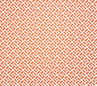 China Seas Fabric: Edo II - Custom New Shrimp on White Belgian Linen/Cotton