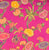 China Seas Fabric: Turtle Batik - Custom Magenta Multi on Tinted Mandarin Oyster Linen / Cotton