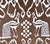China Seas Fabric: Bali II - Custom Brown on Tinted Belgian Linen / Cotton