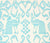 China Seas Fabric: Bali Isle - Custom Aqua on Light-Tint Belgian Linen / Cotton