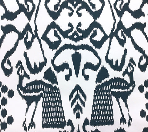 China Seas Wallpaper: Bali Isle - Custom Hague Blue on White Paper