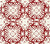 China Seas Fabric: Sigourney Small Scale Reverse - Custom Red on White Belgian Linen / Cotton