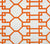 Quadrille Fabric: Brighton - Custom Orange on White Belgian Linen / Cotton