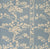China Seas Fabric: Hawthorne - Custom Sky Blue on Tan 100% Belgian Linen