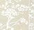 China Seas Wallpaper: Hawthorne - Custom Beige on White Paper (FIVE YARD MINIMUM)