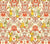 Quadrille Fabric: Turandot - Terracotta on Beige 100% Cotton Sateen; Imported from Italy