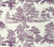 Quadrille Fabric: Les Enfants Engraving - Custom Lilac on Tinted Belgian Linen / Cotton