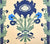 Quadrille Fabric: Henriot Floral - Custom Blue / French Green on Tinted 100% Linen