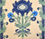 Quadrille Fabric: Henriot Floral - Custom Blue / French Green on Tinted 100% Linen